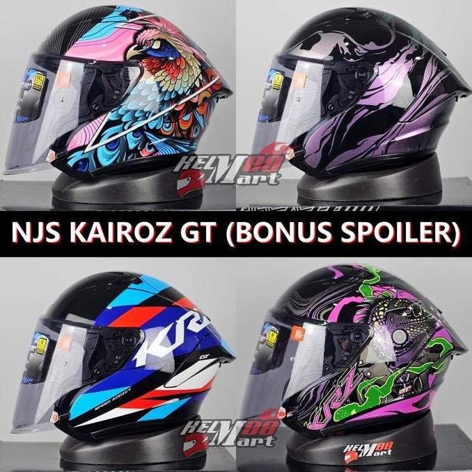NJS Kairoz GT Motif Nebulasky Merak Elemento - Helm NJS GT Half Face