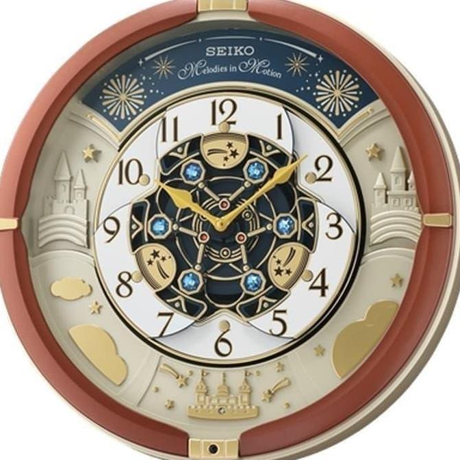 Jam Dinding Seiko Japan Melodies/Bunyi QXM378B QXM378 Original