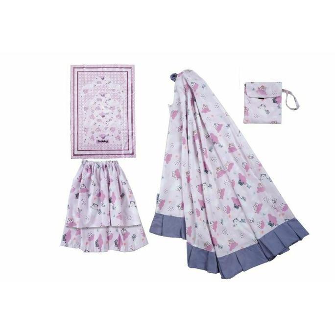 Snobby 1 SET Mukena Anak Mayka Series Set Sajadah & Pouch | Mukena Anak Perempuan Lucu Nyaman BM