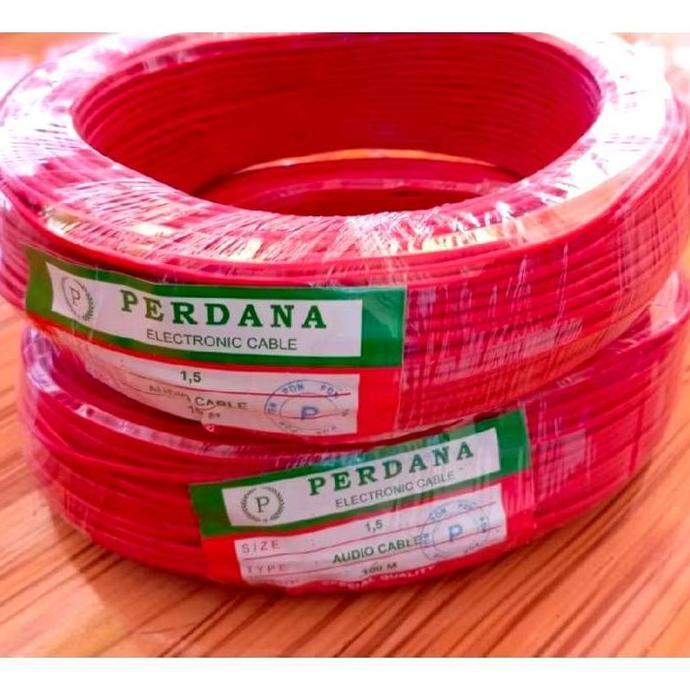 Promo Per Meter Kabel Perdana Audio 1,5Mm Serabut Warna Kabel Perdana Audio Biru Kuning Hitam Cod