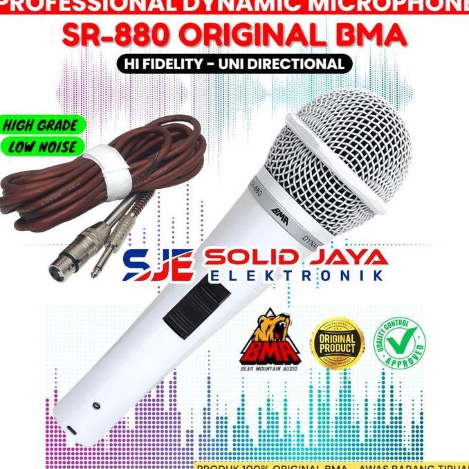 MIC MICROPHONE BMA SR880 PROFESIONAL DYNAMIC MIK SR-880 SR 880 KARAOKE VOKAL VOCAL DINAMIK MIKROPON 