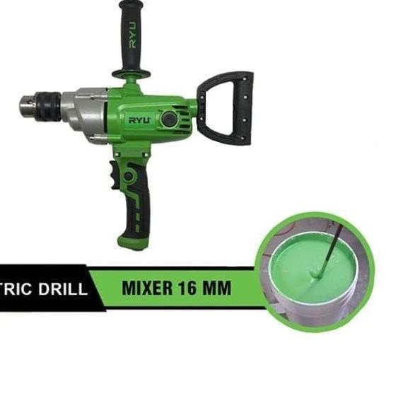Ryu Electric Drill Mixer 16 Mm / Bor Mixer Pengaduk Cat 16 Mm