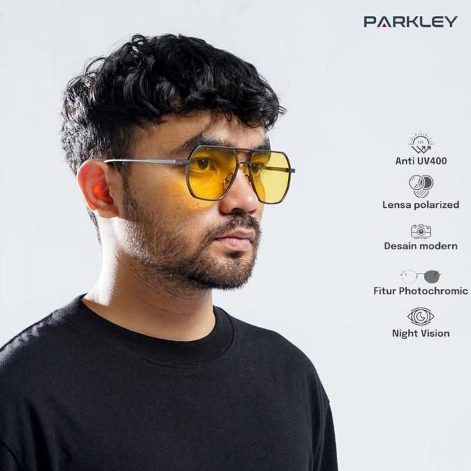PRODUK FAVORIT - Parkley SPECTRA Kacamata Night Vision Anti Silau Mengemudi Siang Malam
