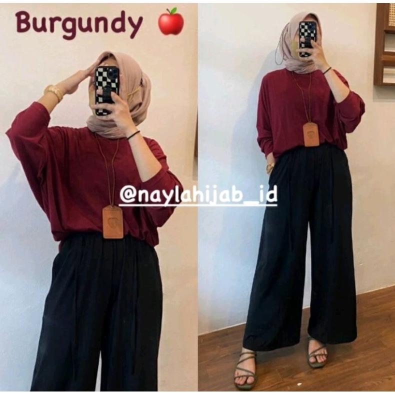 Viona Batwing Shirt By Naylahijab_Id/Kaos Batwing Premium/Soera Batwing Shirt Kaos Sora Batwing Batw