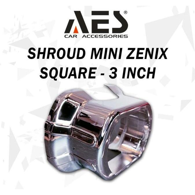 Shroud Mini Zenix 3 Inch Kotak Universal Shroud AES CAR Motorcycle