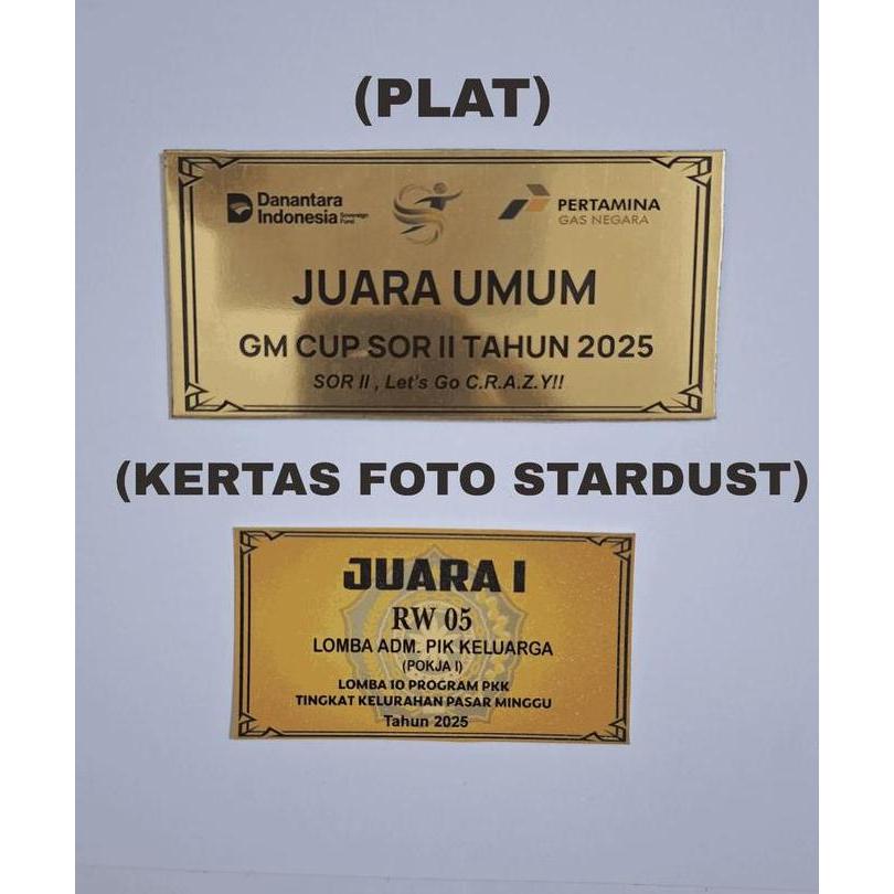 Piala Trophy Impor CUP Metal Besi Kuningan Satuan