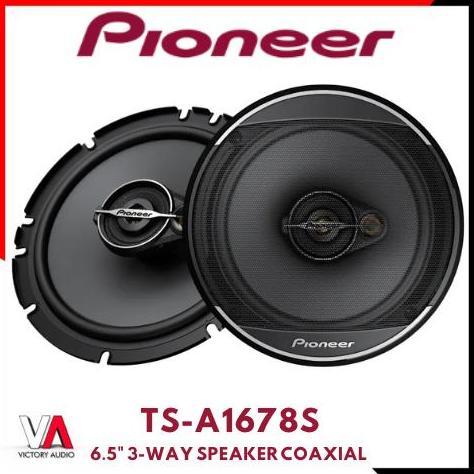 Grosir Speaker Coaxial Pioneer 3-Way 6.5 Inch Ts-A1678S Midbass Built In Tweeter A Series Original