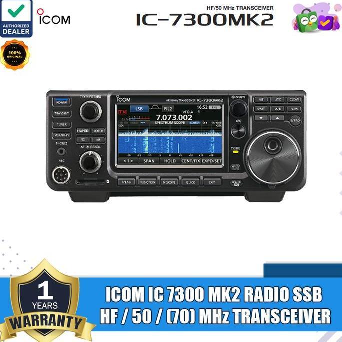 Sale Icom Ic 7300 Mk2 Touchscreen Radio Ssb Hf Icom Ic 7300 Mk2  Hf/50 Mhz Ssb Touchscreen Icom Orig