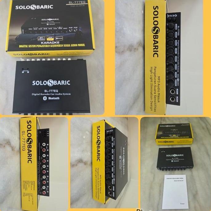 Murah Preamp Parametrik Karaoke Equalizer Solosbaric Sl-777Eq / Parametrik Mobil