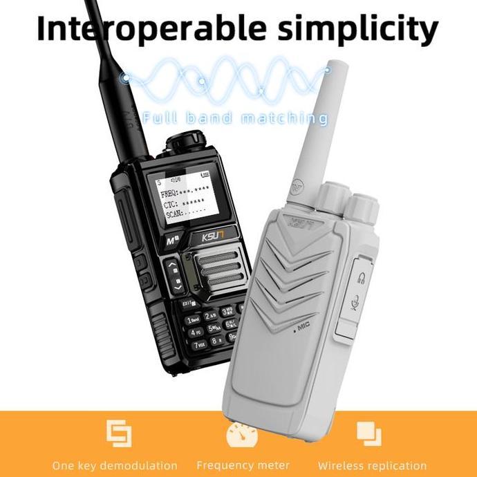 Grosir Ksun X-Tfsi Walkie Talkie Allband Handy Talky 200 Channels Ht Jarak Jauh 5Km