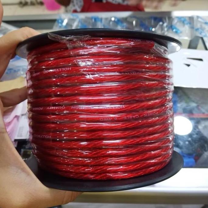 Promo Kabel Strom Strum Power Audio Accu Mobil 8 Awg Okl 8Awg