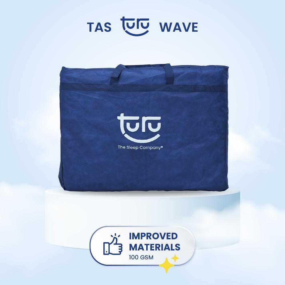 Tas Bag Cover Kasur Lipat Turu Wave Spunbound Tebal - Dark Blue