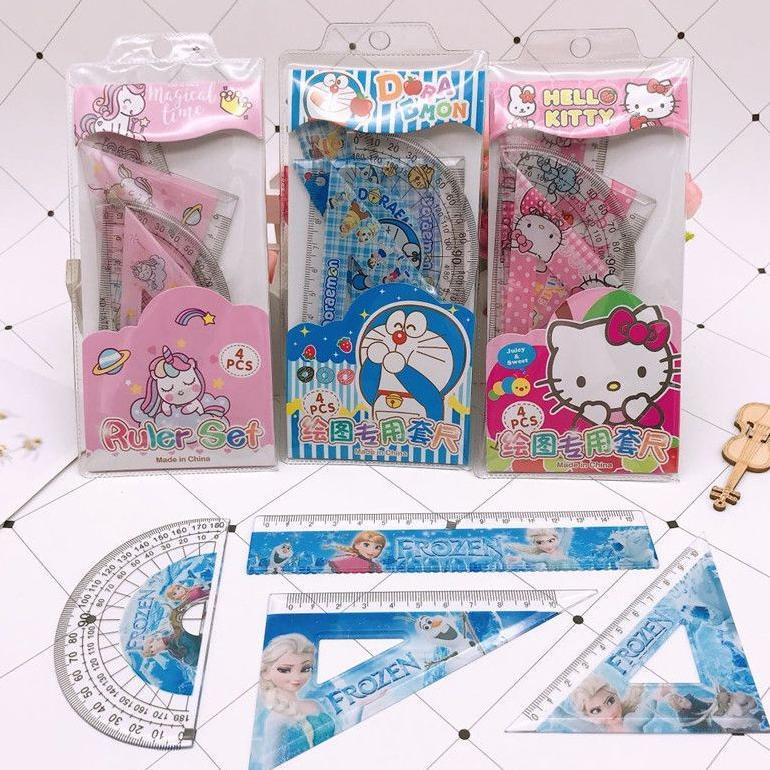 Penggaris Import Penggaris Set Lengkap Penggaris Busur Derajat