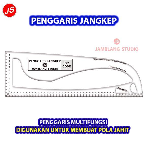 Penggaris Jangkep  Multifungsi Tailor Penjahit Pola Lengkap  [ Jamblang Studio ]
