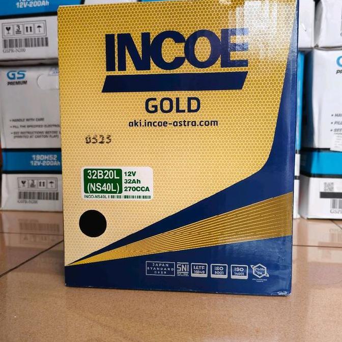 Murah Aki Mobil Daihatsu Sirion, Ayla, Yrv Ns40L / 32B20L Incoe Gold Aki Basah