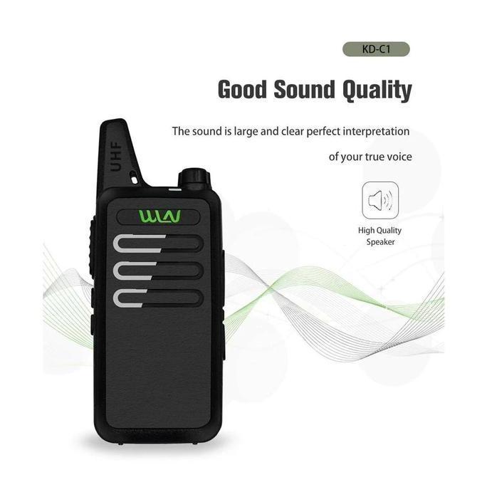 Murah Ready Stock Cod Ht Wln Kd C1 Original Walkie Talkie Wln Uhf Ht Wlan Genggam Jarak Jauh Anti Ja