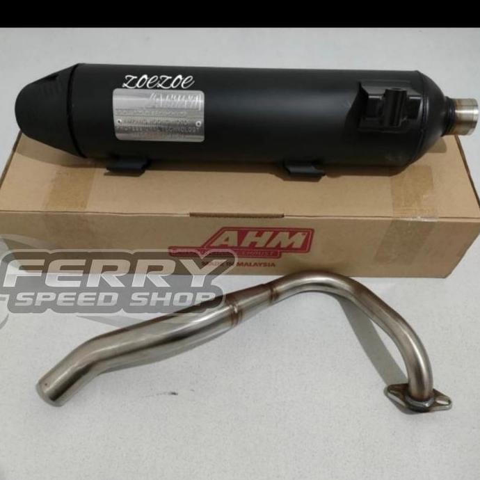 Grosir Knalpot Standar Racing Ahm Nmax Old / Knalpot Ahm Original Malaysia Nmax Old 2015-2019