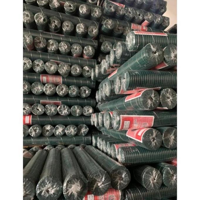 kawat loket pvc hijau 1/2 inc 1 roll 10M | kawat kandang ayam burung dan kawat pagar