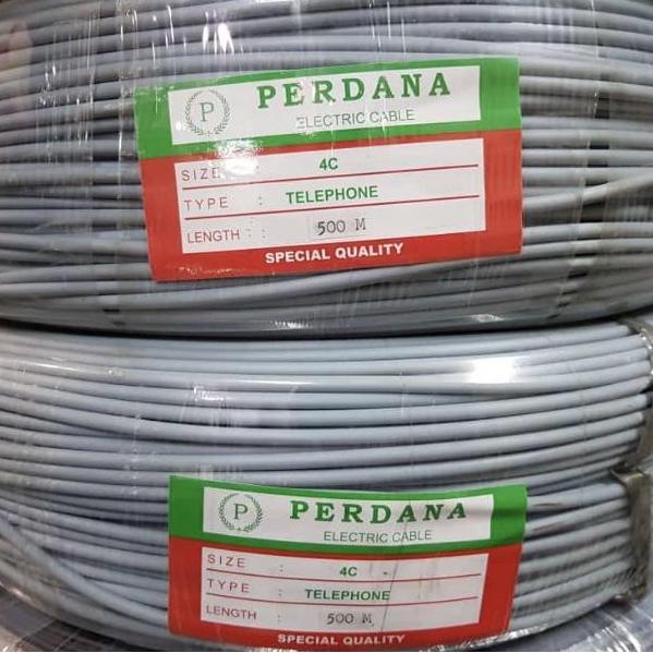 Murah Kabel Telepon Isi 4 Perdana 500Meter - Kabel Telepon Isi 4C