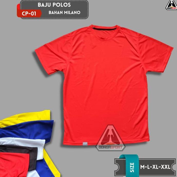 Baju Polos Olahraga Drifit Milano