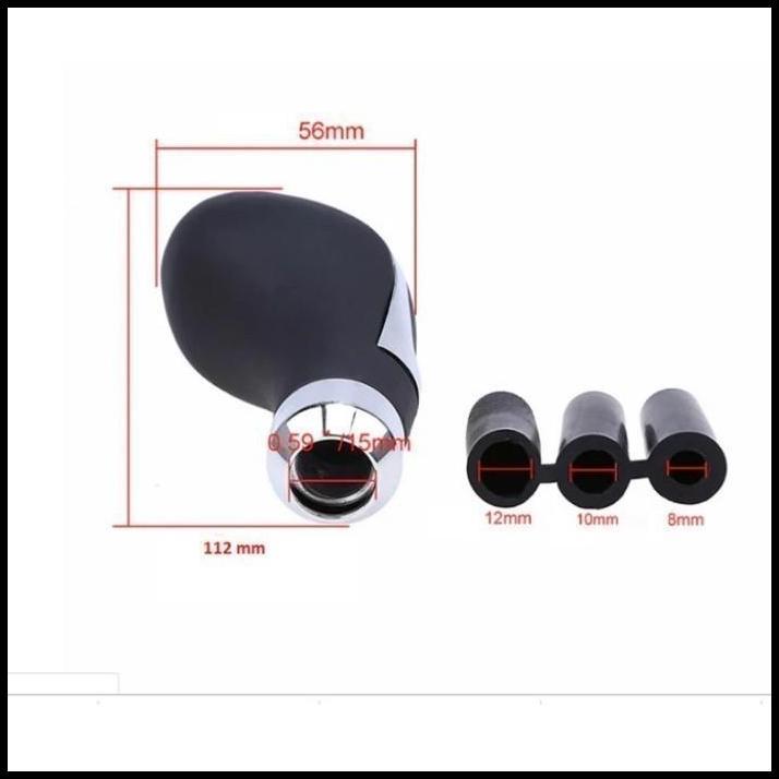 DISKON GEAR SHIFT KNOB LIST CHROME GAGANG PERSENELING MOBIL GRAND MAX/LUXIO 