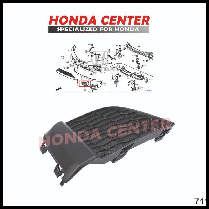 DISKON COVER TUTUP GARNISH FOG LIGHT LAMP LAMPU KABUT JAZZ 2015 2016 TIPE A 