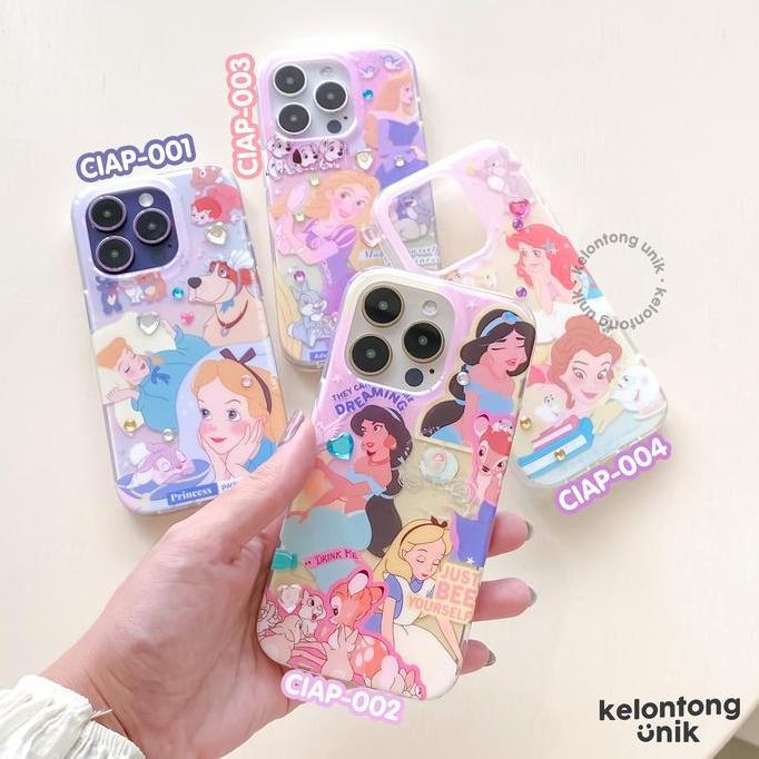 KELONTONG UNIK | (Free DIY Sticker) Princess Acrylic Case with DIY Sticker - Hardcase/ Casing HP for