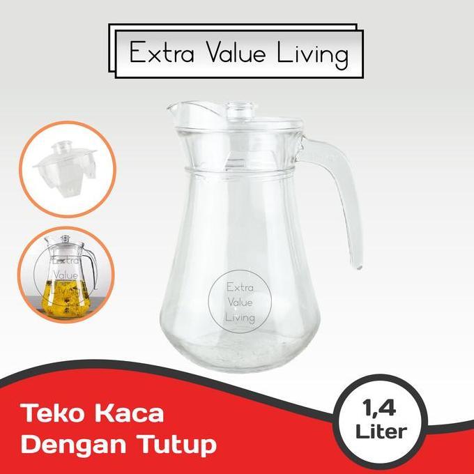 Sale Teko Kaca / Teko Air Panas Dan Dingin Ceret Air Pitcher Lemon Tea Beling Water Jug