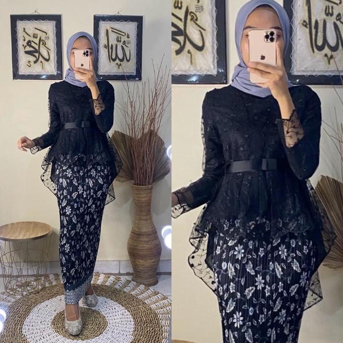 CUCI GUDANG KIRANA OL - (BISA COD) SETELAN KEBAYA MODERN AURORA PITA/KEBAYA WISUDA MODERN KEKINIAN/K