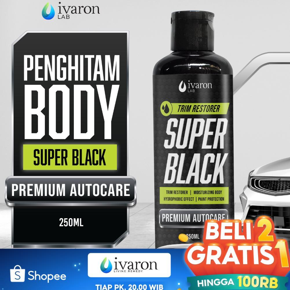 Tahan Lama  Ivaron Penghitam Body Motor Dashboard  Pengkilap Restorer Kasar Permanen Kit Black Magic