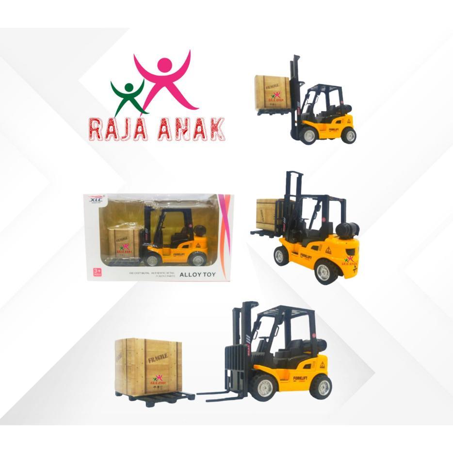 Raja Anak Diecast Forklift, Mainan Anak Mobil Konstruksi Diecast Forklift