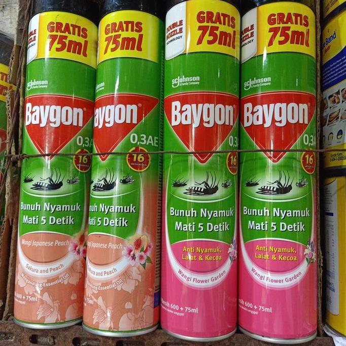 baygon 600ml 75ml