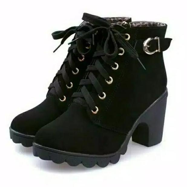 FAVORIT SEPATU BOOTS WANITA RESLETING ZIPER YKS