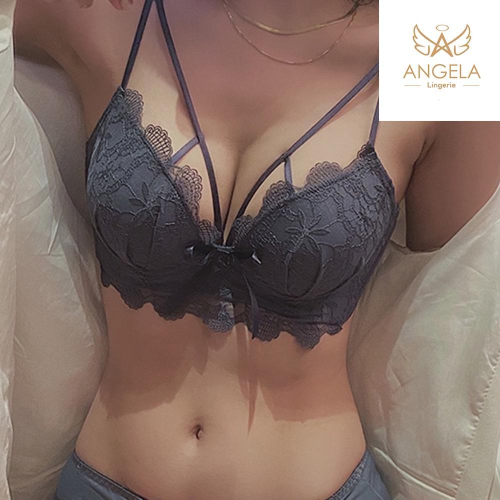 TERLARIS ANGELA PREMIUM JAPAN Cynthia Bra BH Push Up Set Tanpa Kawat Celana Dalam Wanita Bikini Spor