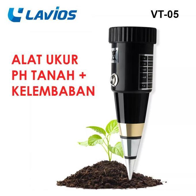Lavios PH Meter Tanah Kelembaban / PH Soil Meter Tester VT-05 original