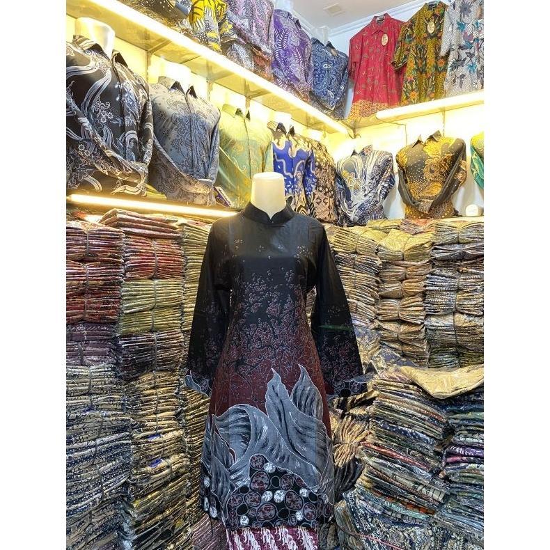 TERBARU BATIK TUNIK MODERN ATASAN TUNIK BATIK WANITA BAHAN KATUN HALUS