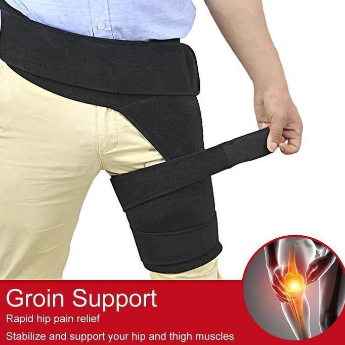 FEWRITZ Hip Joint Support Panjang 116cm Stabilizer Deker Paha Panggul Strap Penyangga Paha