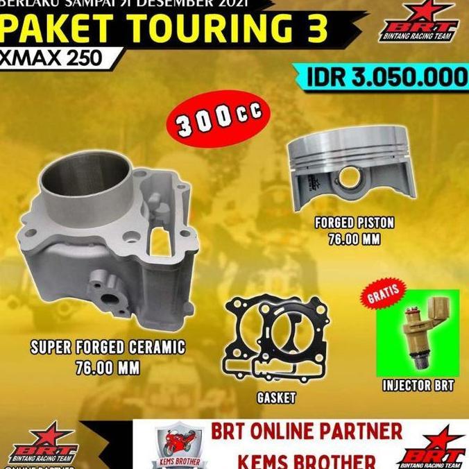 ZISIMAHE BLOK XMAX BRT GEN 2 BOREUP 300CC ORIGINAL BRT