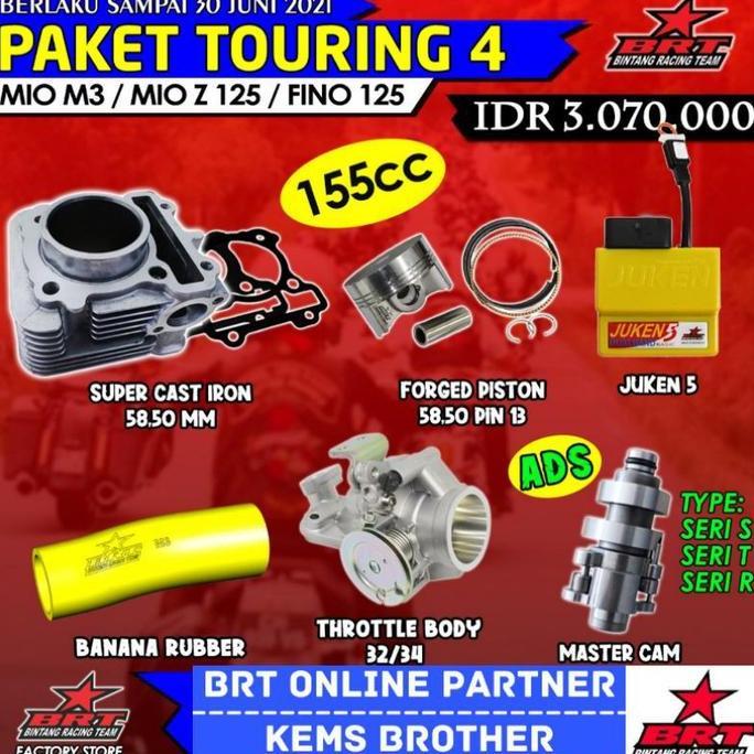 ZISIMAHE BLOK MIO M3 BRT FINO 125 BRT MIO Z 125 BRT PAKET TOURING 4 ORIGINAL MOTORCYCLE