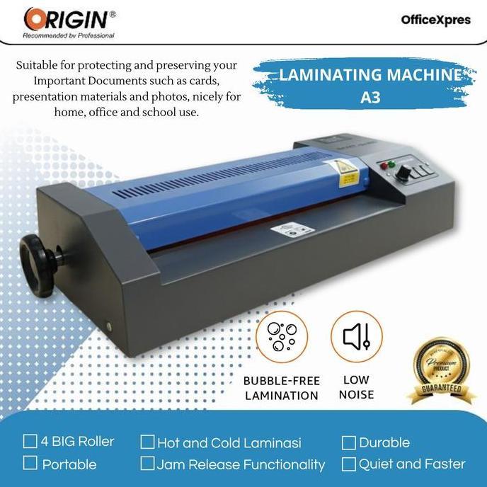 DERADUAJI Mesin Laminating A3 Digital LCD / Laminator Machine A3 Digital OR 330D