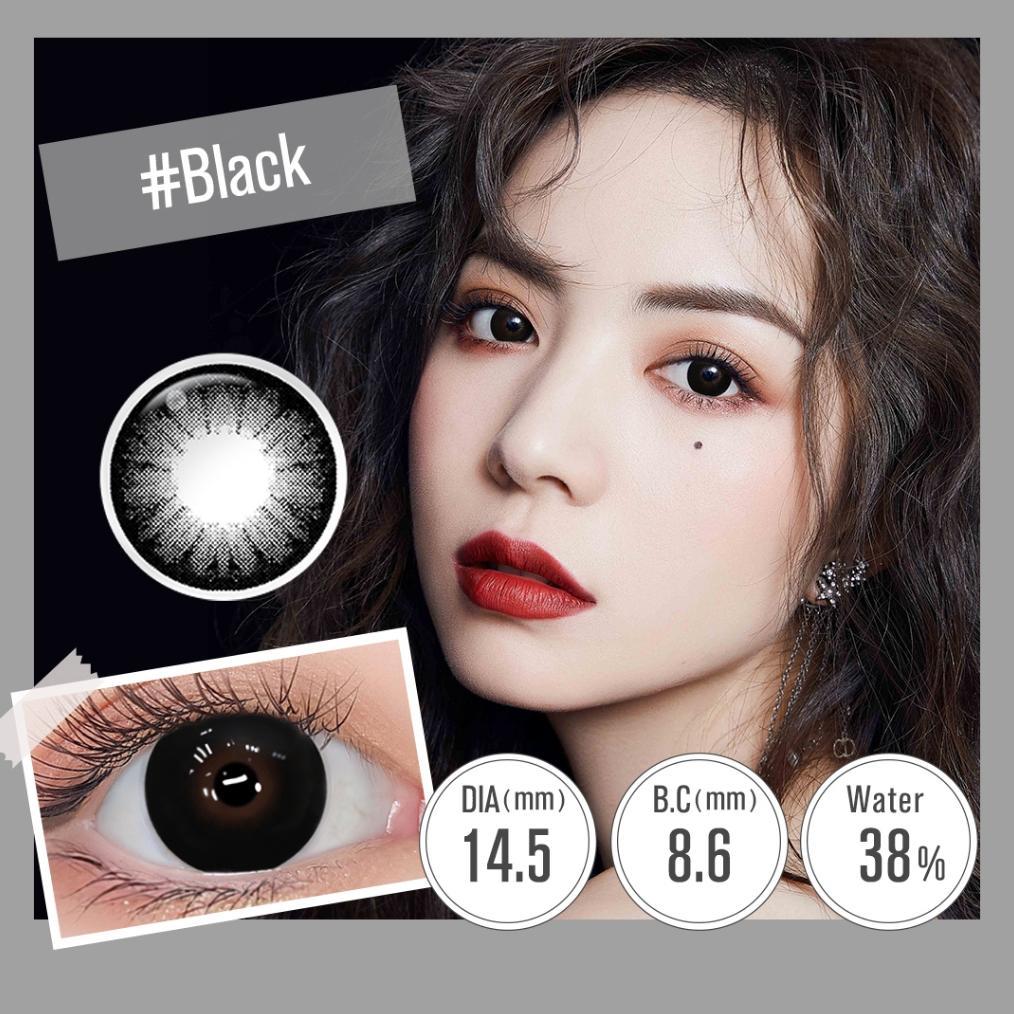 RECOMMENDED [0.00~-6.00]MAGISTER SOFTLENS HITAM 14MM-14.5MM SOFTLENS MINUS