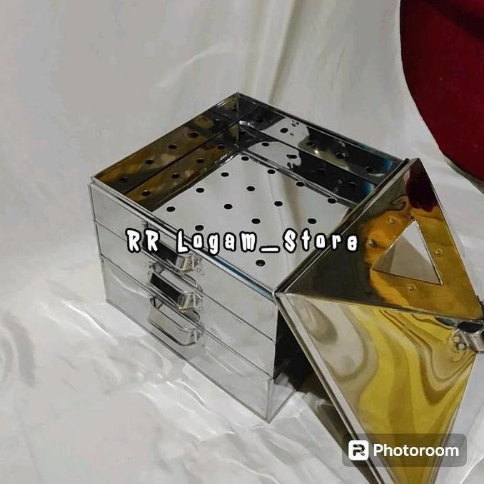 Klakat/Dandang kukus Dimsum/siomay/kue susun bahan stainless steel SAML
