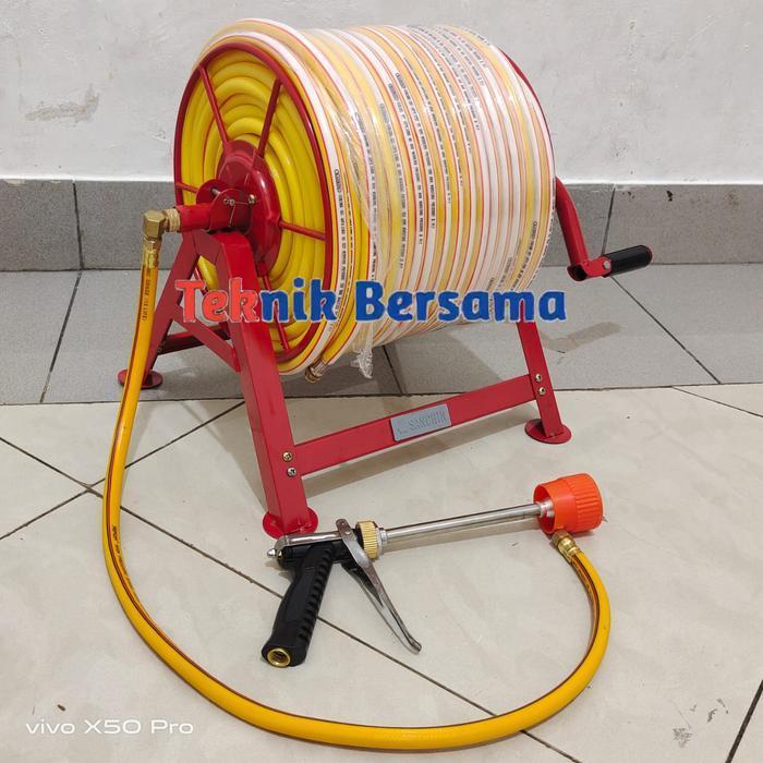 Selang Steam Kompresor 100 Meter Komplit Gulungan | Selang Power Spray Original Dan Terpercaya