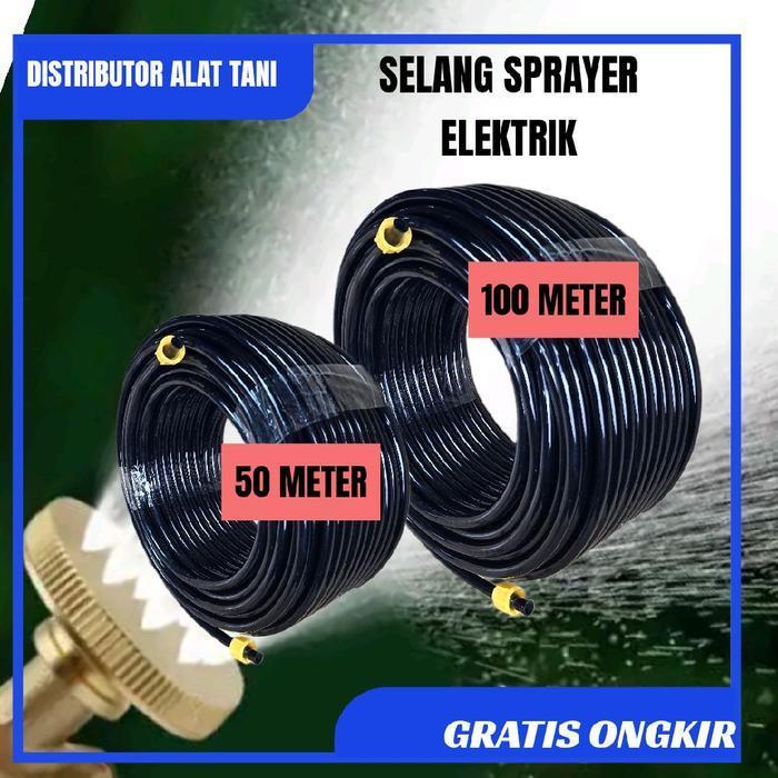 Paket Sprayer Pertanian Dobel Pump Hiu Dual Pump Power Hiu High Pressure Selang 50Meter Atau 100Mete
