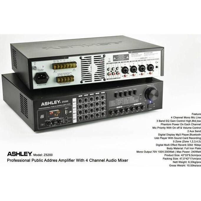 POWER AMPLIFIER ASHLEY Z5200 Z 5200 ORIGINAL