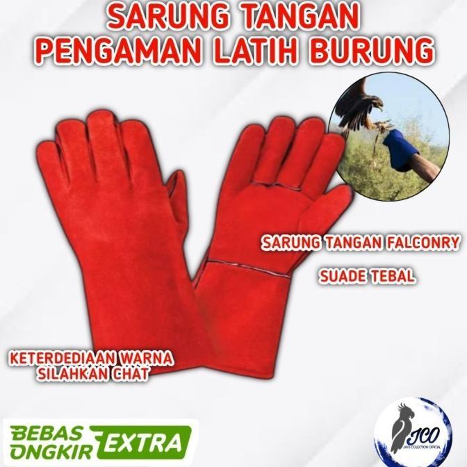 SARUNG TANGAN ELANG SUADE HAND GLOVE SAFETY BURUNG HANTU FALCONRY