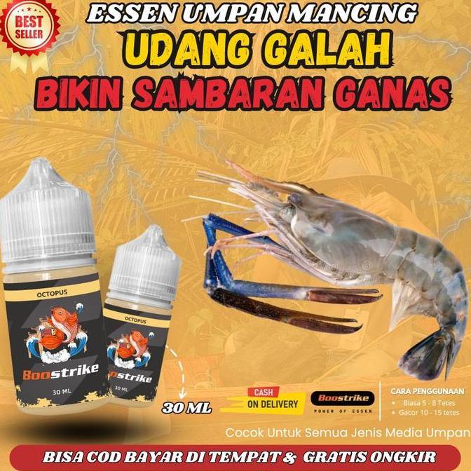 ESSEN MANCING UDANG GALAH LIAR PALING JITU | Essen Boostrike 30 ml dan 15 ml