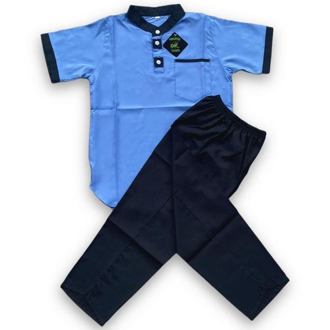 Baju Muslim Anak Laki-Laki Usia 1 Sampai 13 Tahun Terbaru Baju Koko Keren Model PANDA Original setel