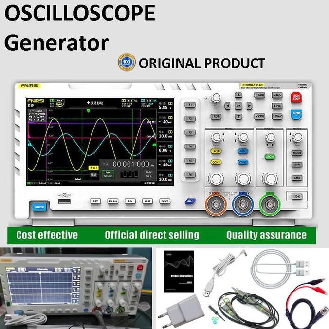 OSILOSKOP OSCILLOSCOPE OSCILOSCOPE DIGITAL 2 IN 1 DUAL CHANNEL 100MHZ ORIGINAL DAN TERPERCAYA
