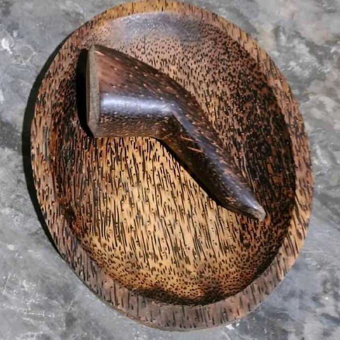 Altwood- Satu Set Cobek Oval 16Cmx22Cm Kayu Aren,Cobek Kayu Aren,Cobek Kayu Kitchenware Peralatan